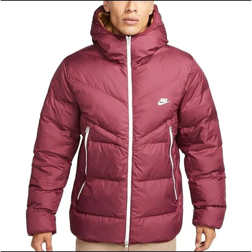 Nike Windrunner Storm-FIT Down Puffer Jacket Men's Size Small Primaloft Maroon